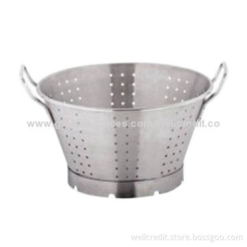 Stainless steel conical colander